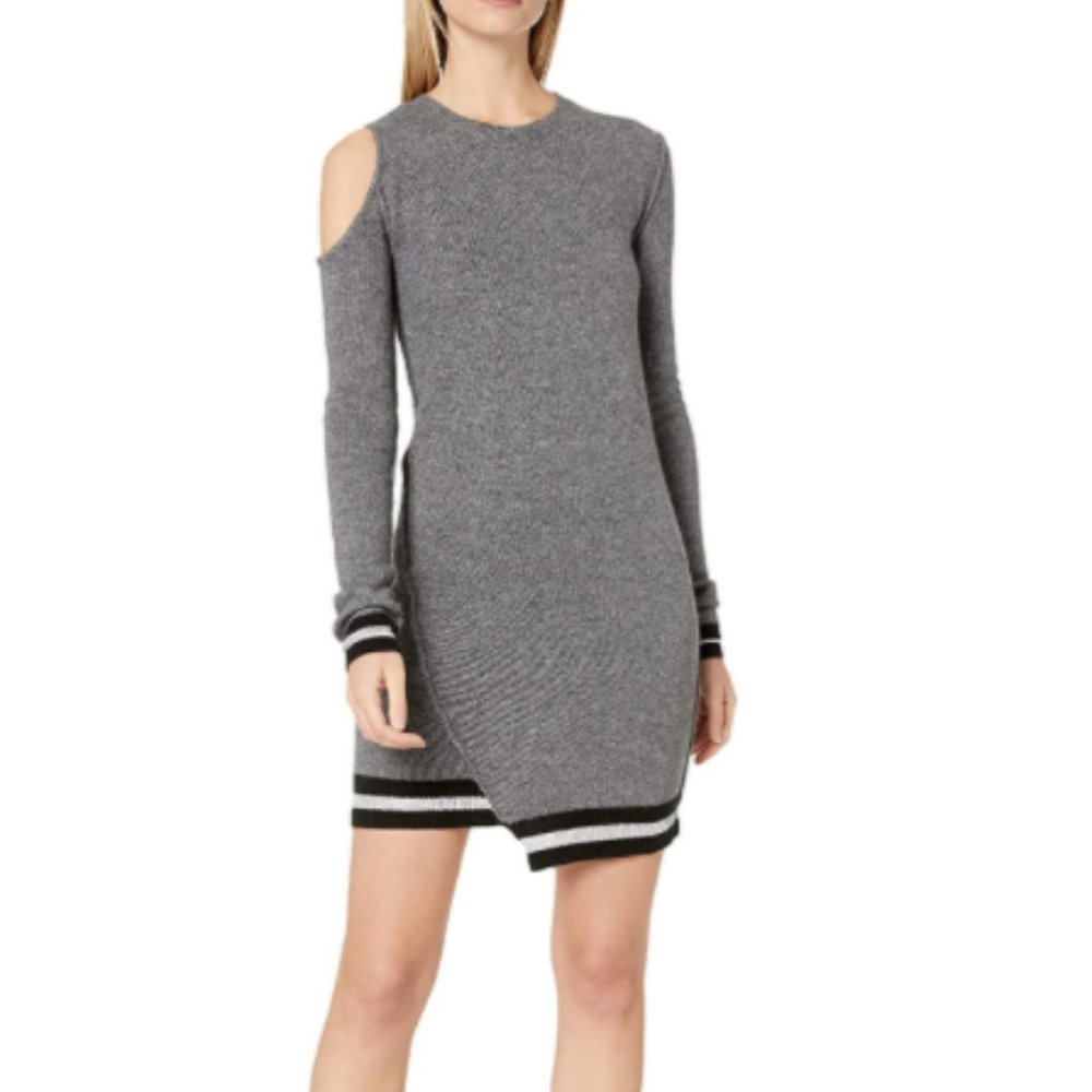 NWOT M Grey Pam & Gela Women's Cold Shoulder Dress